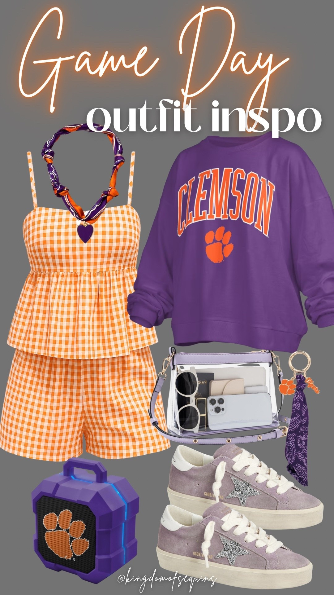 Clemson game day outfit inspo!