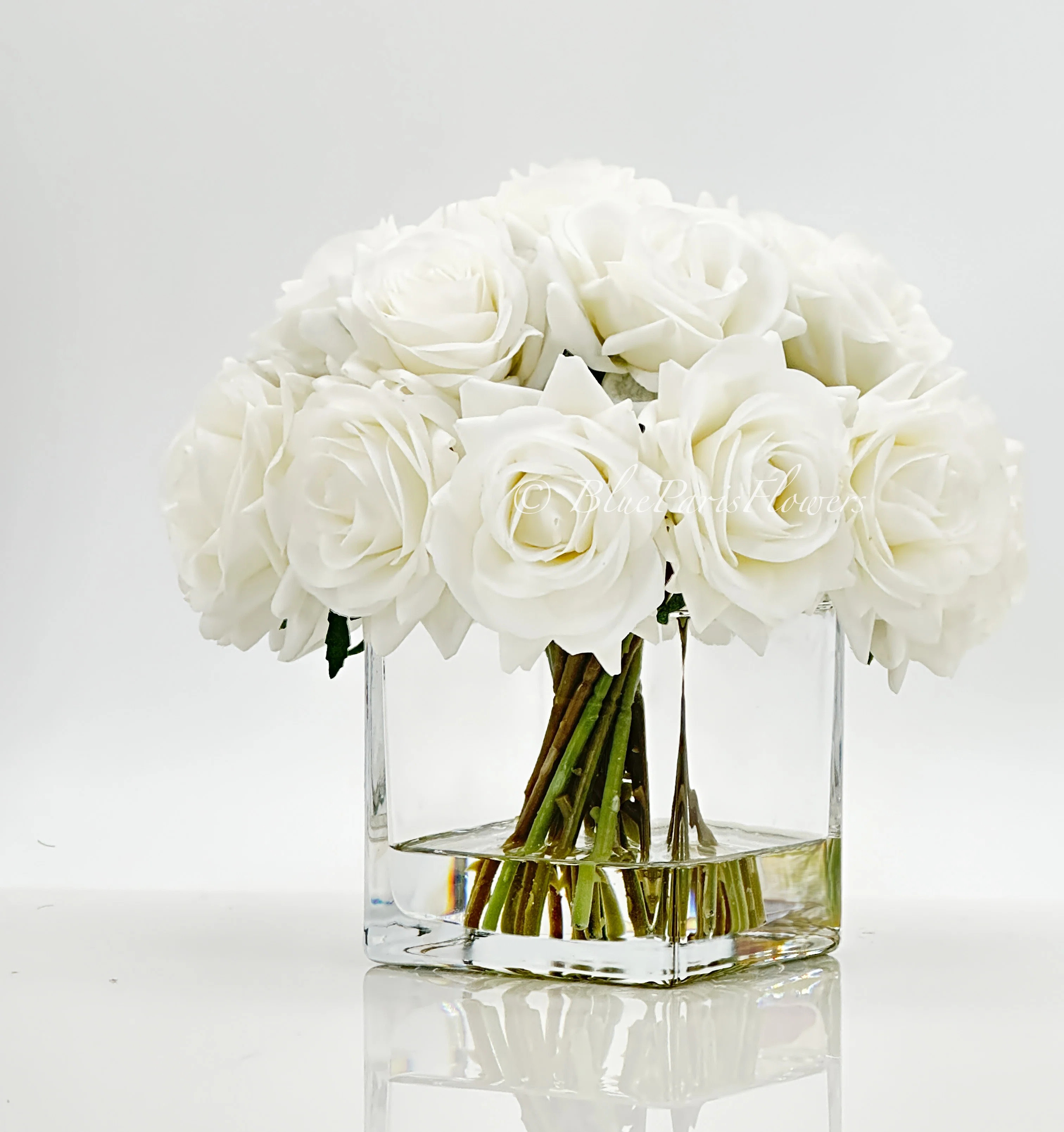 Real Touch Rose Arrangement Fake Flowers Artificial Centerpiece | Wayfair North America