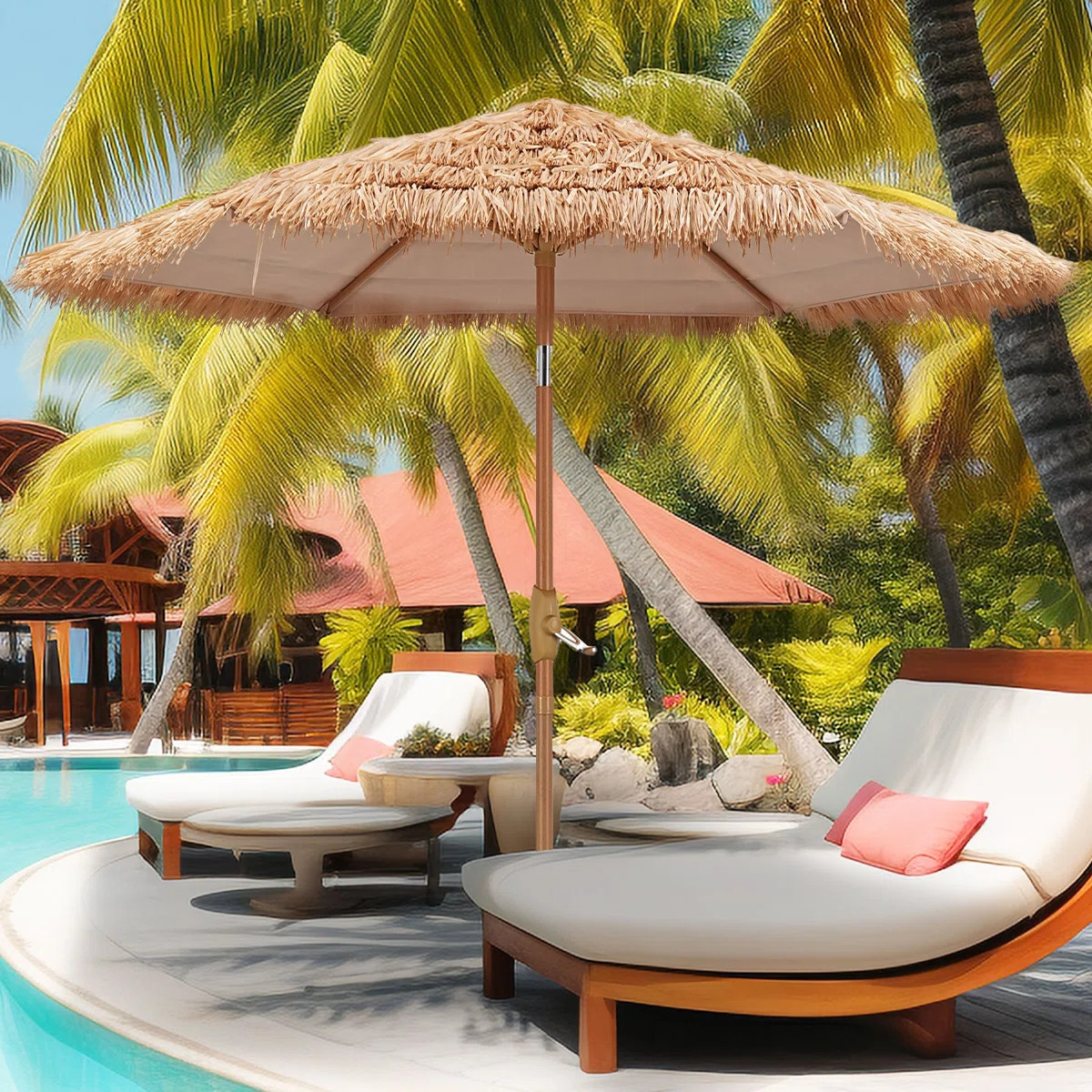 Chamberland 7.5ft Octagonal  Beach Umbrella | Wayfair North America