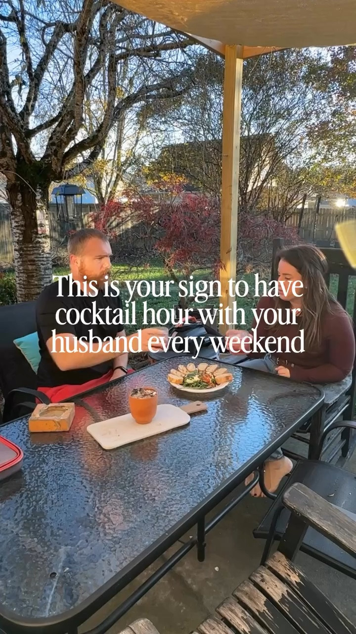 I recently decided that I want bring back cocktail hour. We live in an age where we either go all out and create a pinterest level affair or we put in zero effort and it is boxed dinners and doom scrolling. 
But I want to live in the in between. Keep things casual, make a nice drink and fun little snack to nosh on while we spend time together talking about everything under the sun before family dinner. 
I’m making it a thing at my house and I’m making it a series so you can join too. 
So Welcome To the Couple’s Cocktail Hour

#couplescocktailhour #athomedateideas #dateyourhusband #youngparents #dateyourspouse