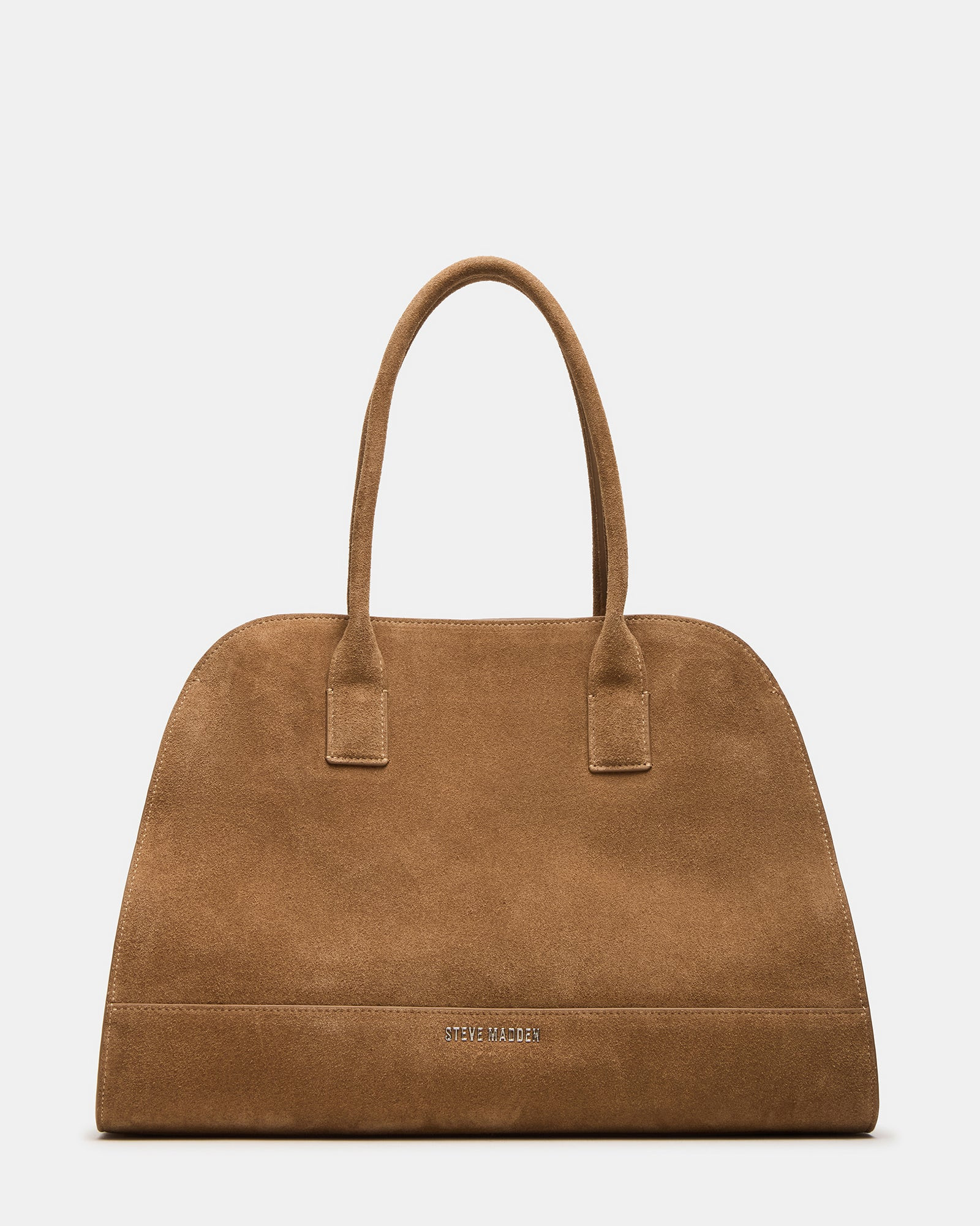 HEIDEE Bag Cognac Suede | Women's Shoulder Strap Tote Handbag | Steve Madden (US)