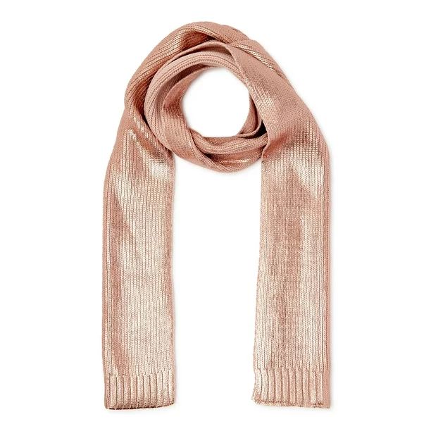 Scoop Women's Metallic Knit Scarf - Walmart.com | Walmart (US)