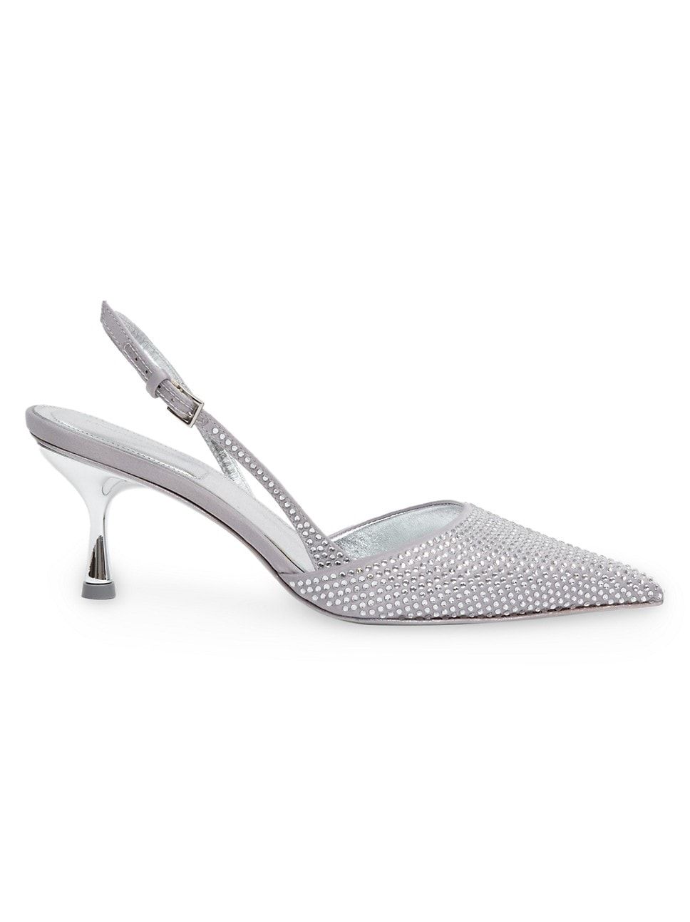 Dylan 65MM Satin & Crystal Slingback Pumps | Saks Fifth Avenue