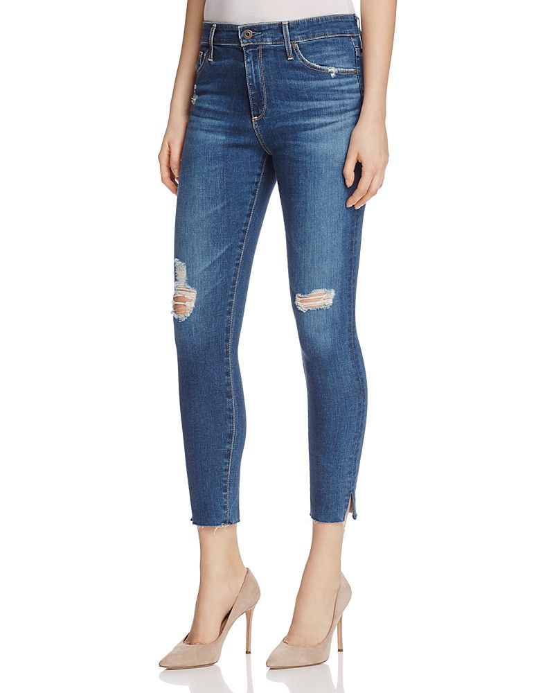 AG Farrah Skinny Ankle Jeans in Interim Destroyed | Bloomingdale's (US)