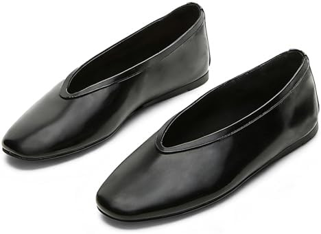 KISSASA Ballet Flats Shoes for Women Closed Toe Ballerinas Comfortable Slip on Flat Work Office S... | Amazon (US)