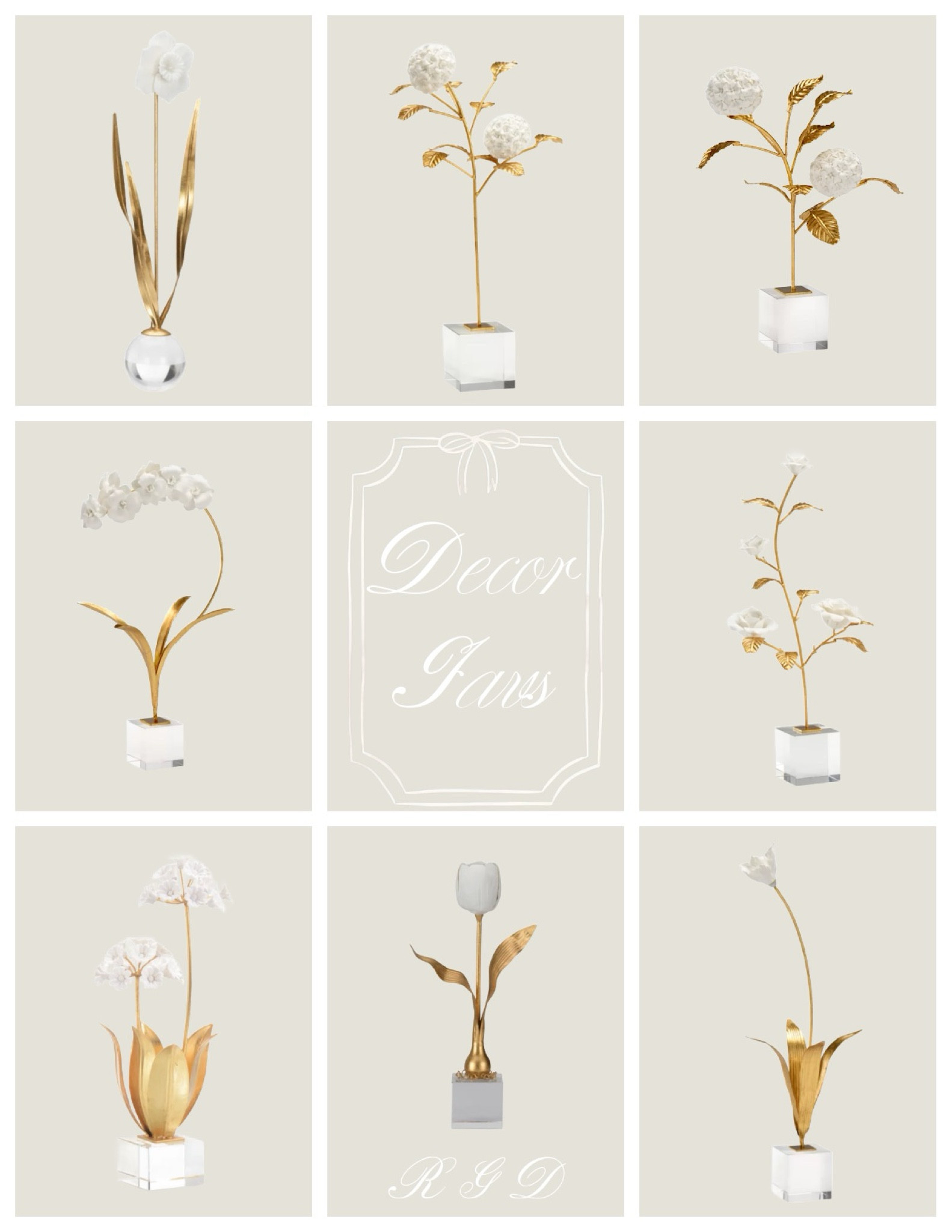 Porcelain Flower Sculptures

I am in love with these white porcelain flower sculptures! The flowers are porcelain, the stems and leaves are gold leaf stems on a beautiful crystal base. There are several styles to choose from. Where ever you place them, they will elevate any space in your home! They are truly works of art. 

#LTKHome #LTKStyleTip