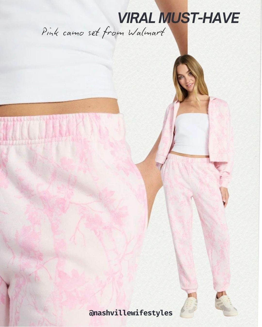 STOP. This is the viral sweatsuit everyone’s talking about 💕🔥 

The pink camo sweatsuit from Walmart is officially a must-have. Cozy, cute, and giving main character energy whether you’re lounging, running errands, or pretending athleisure is a personality trait (same). 

It’s one of those sets that sells out fast, so if pink camo is your vibe… don’t wait. I linked it before it disappears again 😉 

#walmartfinds #viral #trending #walmartfashion 

#LTKFindsUnder50 #LTKActive #LTKootd