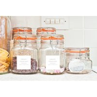 Custom Pantry Labels | Laundry Spice White Minimalist Jar Organization Stickers And | Etsy (US)