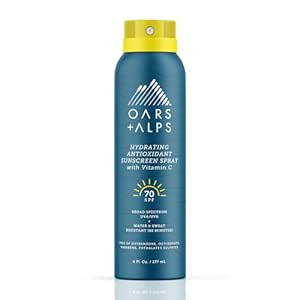 Oars + Alps Hydrating SPF 50 Sunscreen Spray, Infused with Vitamin C and Antioxidants, Water and ... | Amazon (US)