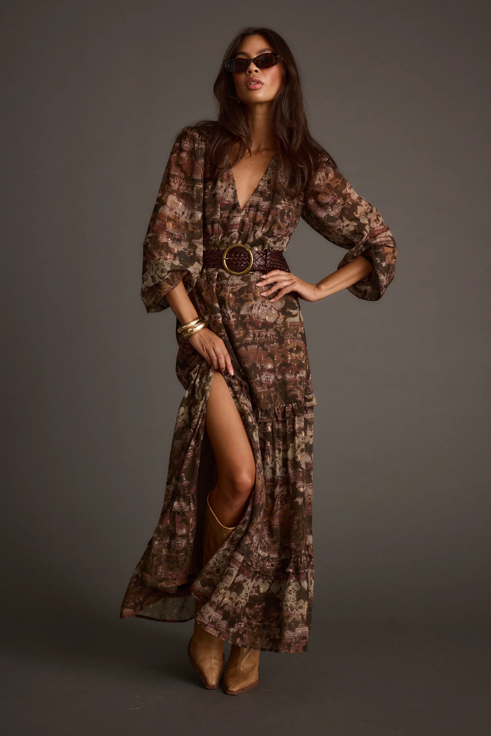Raindance Floral Long Sleeved Maxi Dress XL | 12th Tribe