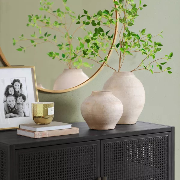 Large Ceramic Rustic Artisan Vase - Threshold™ | Target