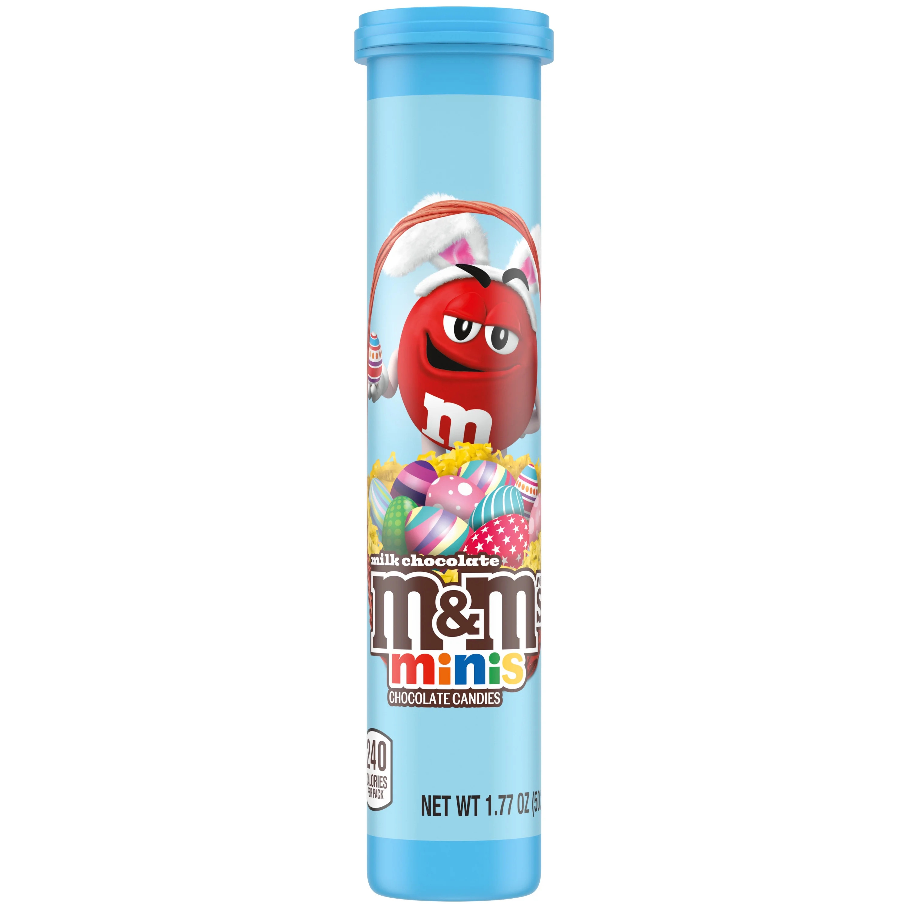 M&M's Minis Milk Chocolate Easter Basket Candy  - 1.77 Oz Mega Tube | Walmart (US)