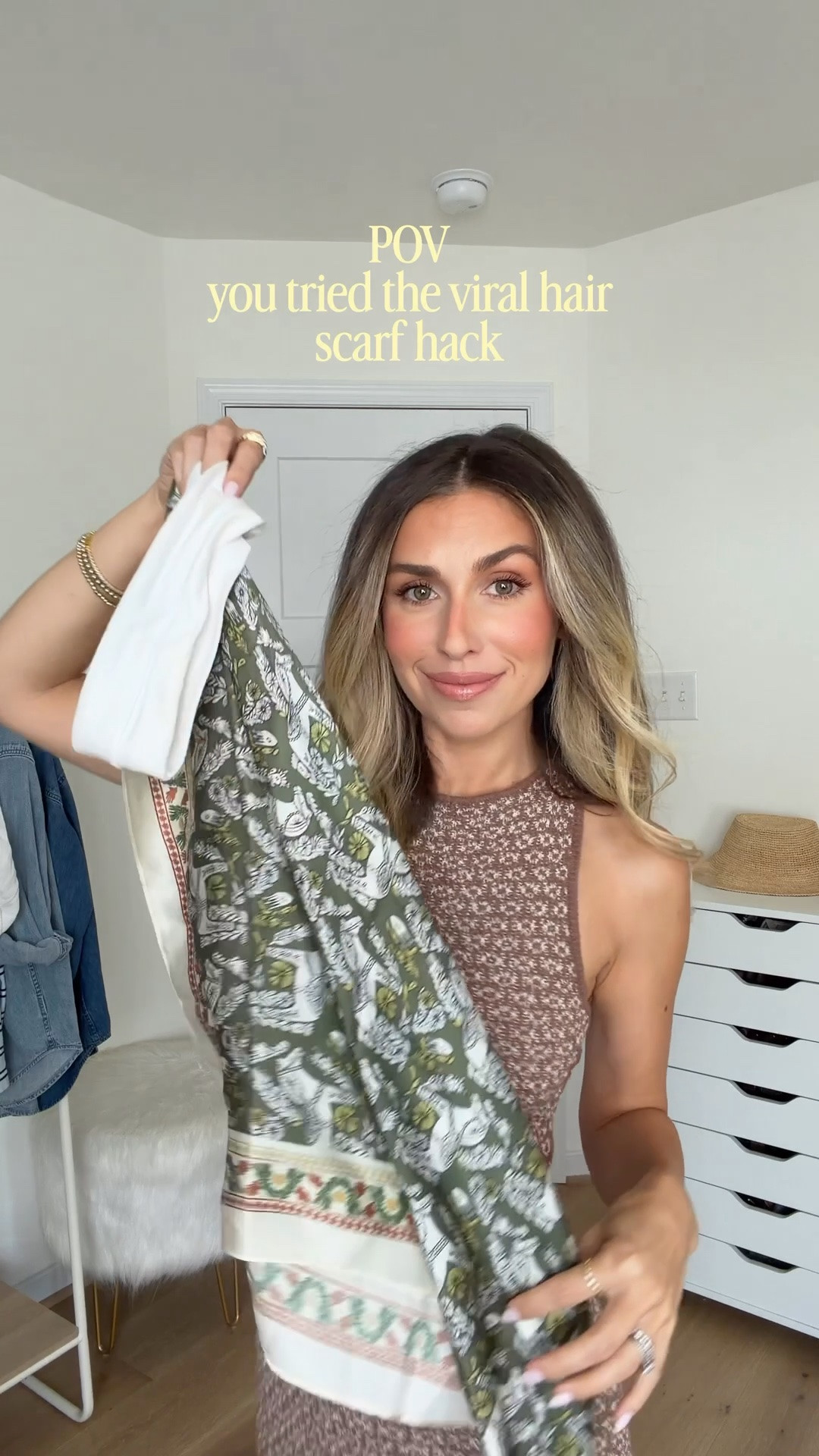 Easy Viral Hair Scarf Hack 🤍✨ file this under my favorite hairstyles! This method didn’t disappoint and I love that it not only holds the bandana in place, but it’s actually comfortable too! 

Comment “HAIR” to get everything that I used from my hair scarf to headband and outfit sent over to you directly! As always, you can also find my hair favorites in my LTK! 

#hairtutorial #hairstyles #easyhairstyles #hairhacks

#LTKgrwm #LTKselfcare #LTKBeauty