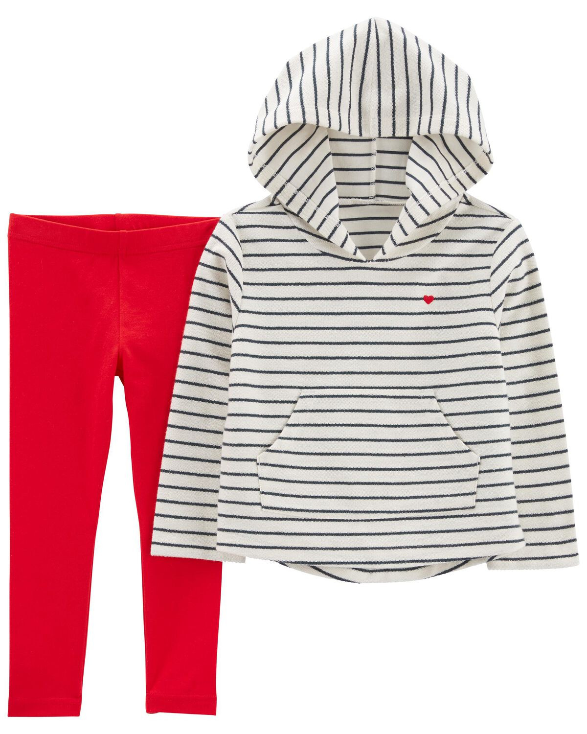 Multi Baby 2-Piece Valentine's Day Hooded Tee & Legging Set | carters.com | Carter's