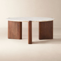 Click for more info about Santoro Round White Quartz Coffee Table + Reviews | CB2