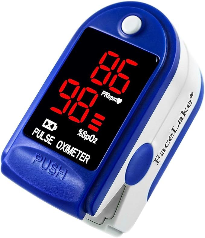 FaceLake ® FL400 Pulse Oximeter Fingertip with Carrying Case, Batteries, Lanyard, and Warranty (... | Amazon (US)