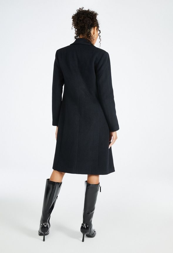 Double Breasted Military Coat | JustFab