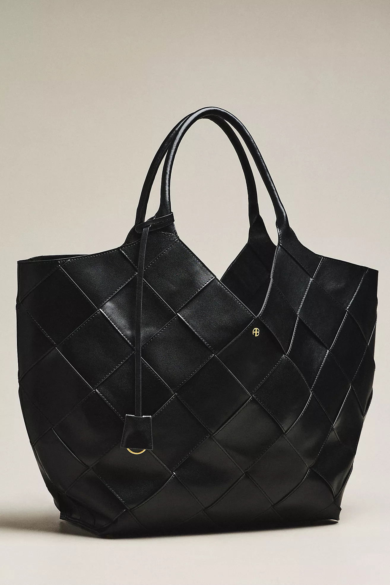 Lili Leather Woven Tote Bag | Anthropologie (US)