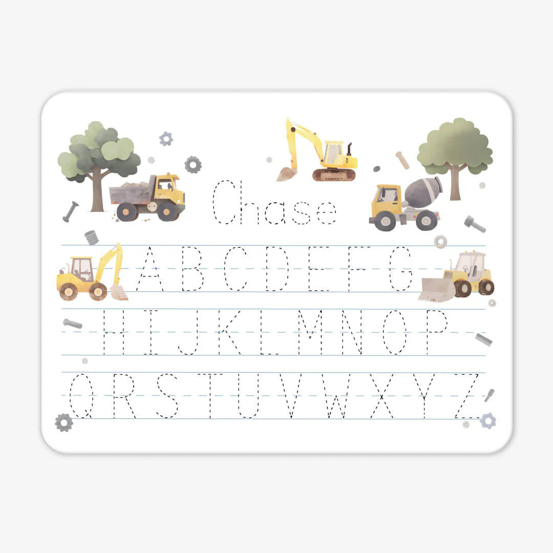 Kids Personalized Whiteboard | Nuts & Bolts | Caden Lane