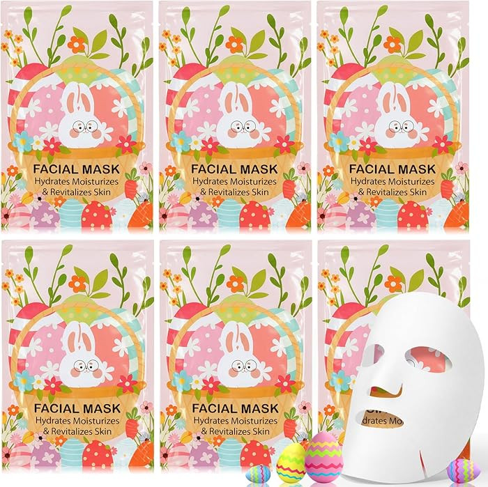 Loopeer 6 Pcs Easter Gifts Bulk for Adults Easter Basket Stuffers for Adults Spring Facial Masks ... | Amazon (US)