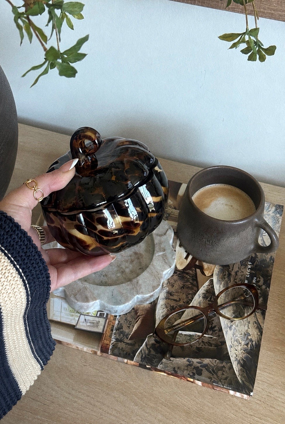 Fall candle. Pumpkin candle. Fall decor. Anthropologie look for less