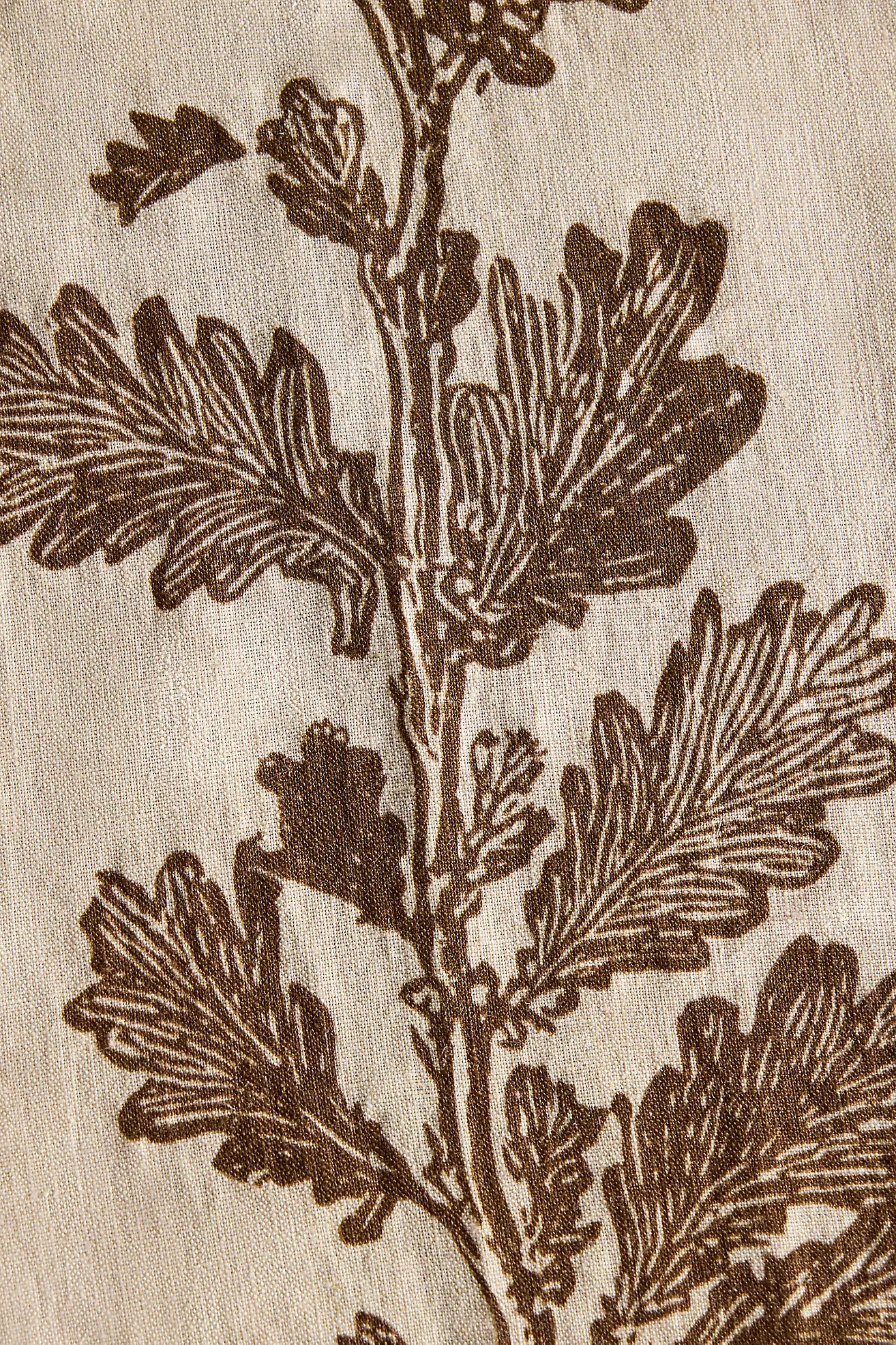 Oak Vine Linen Runner | Anthropologie (US)
