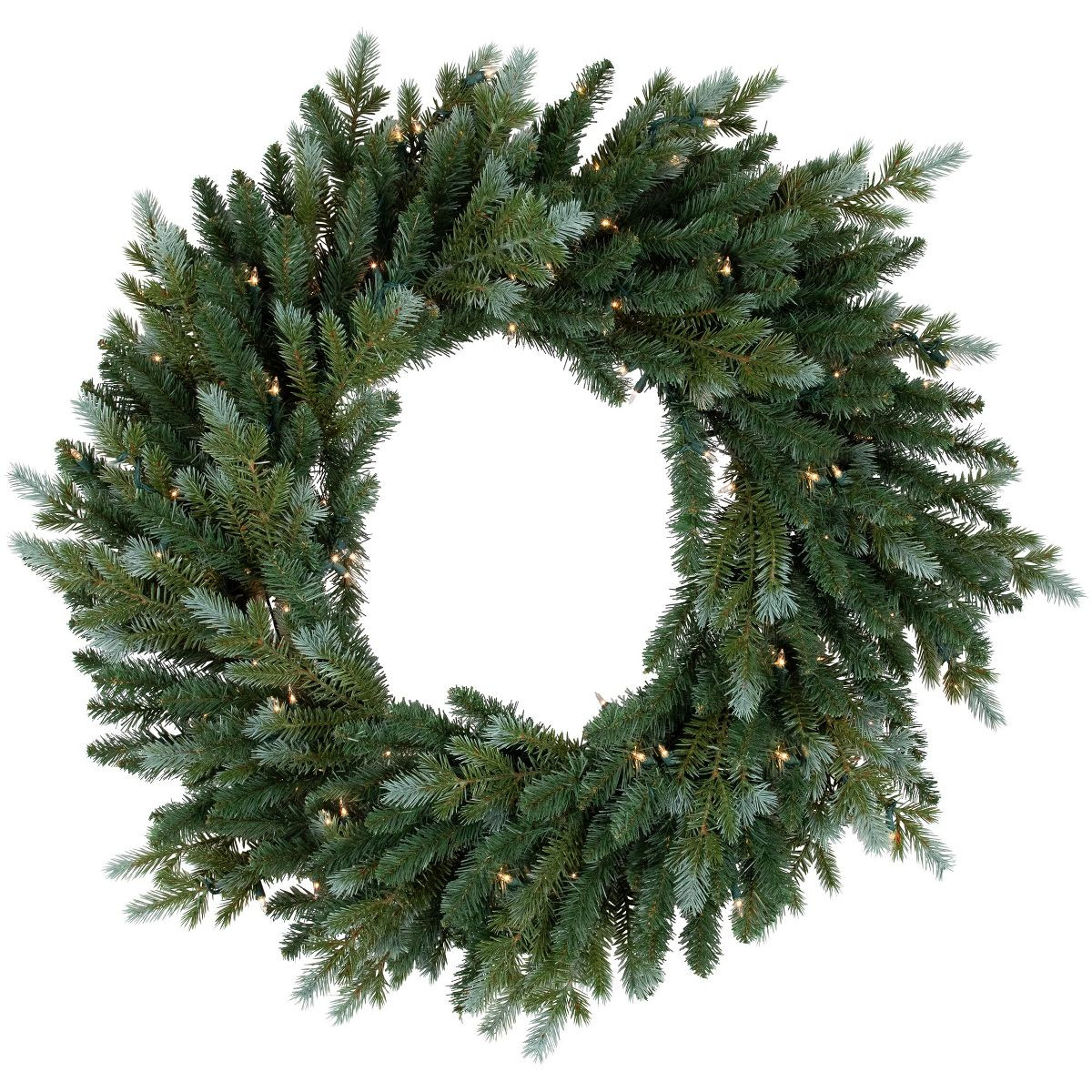 Northlight Real Touch™ Pre-Lit Blue Spruce Artificial Christmas Wreath - 36" - Clear Lights | Target