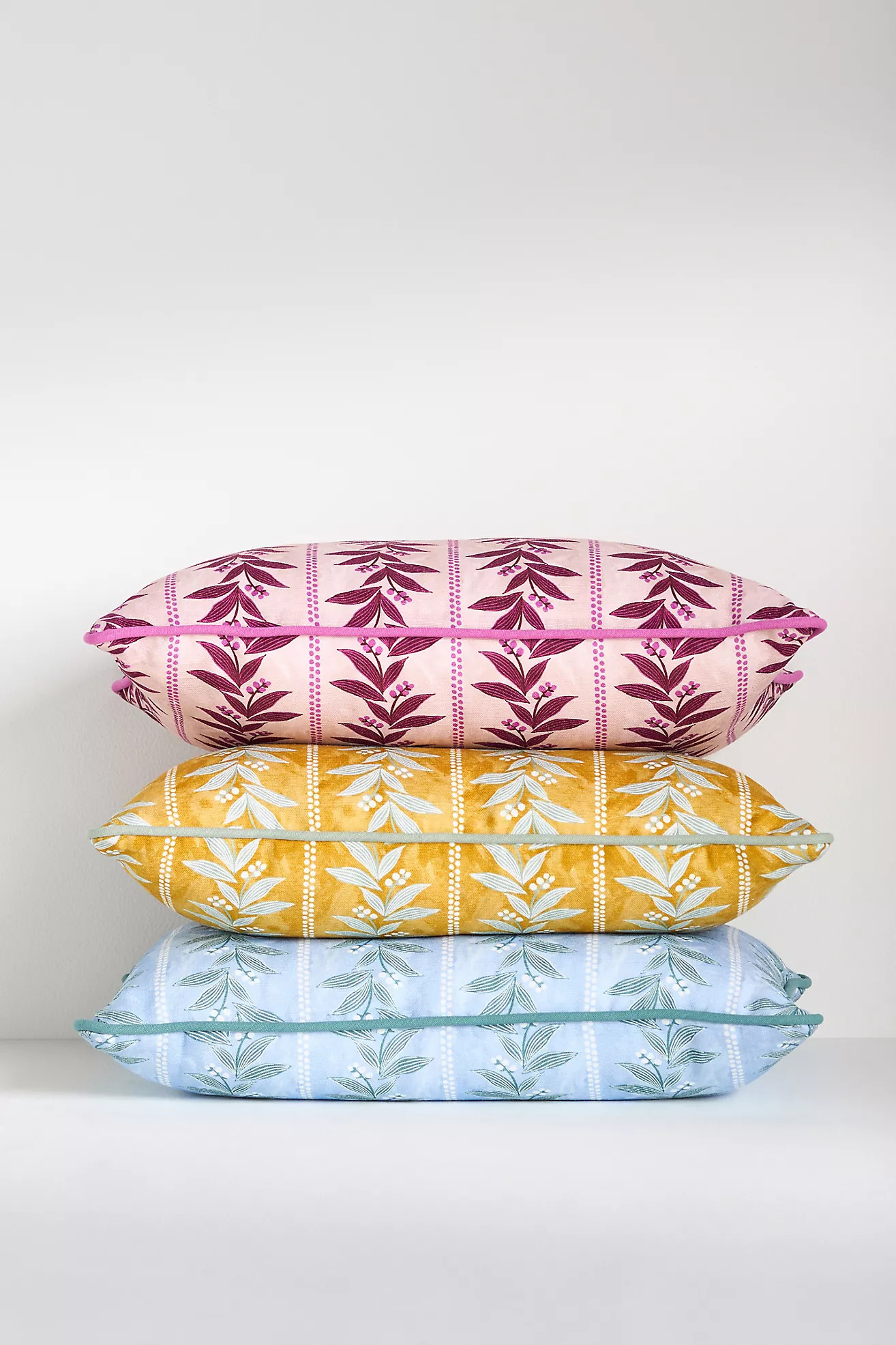 Mabel Linen Floral Pillow | Anthropologie (US)