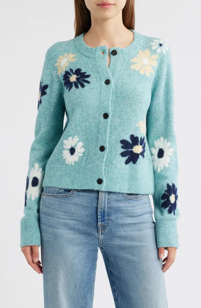 Millie Floral Intarsia Cardigan | Nordstrom