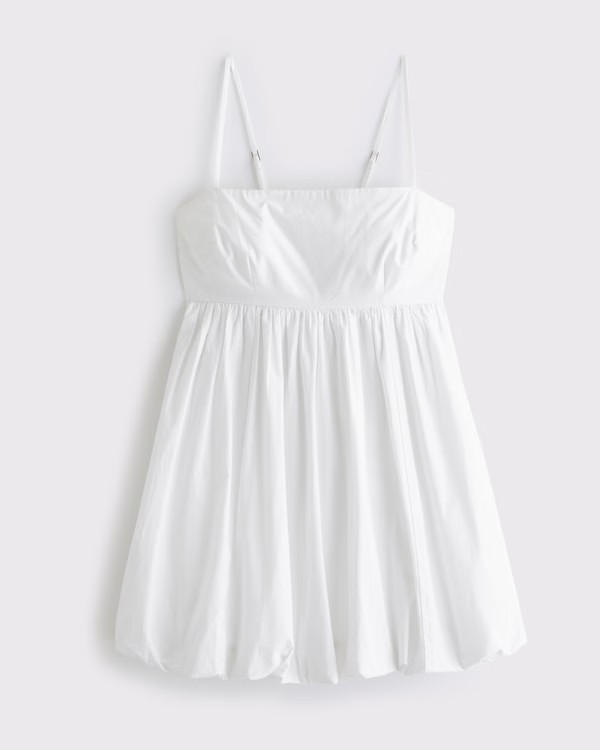 Babydoll Bubble Hem Mini Dress | Abercrombie & Fitch (US)