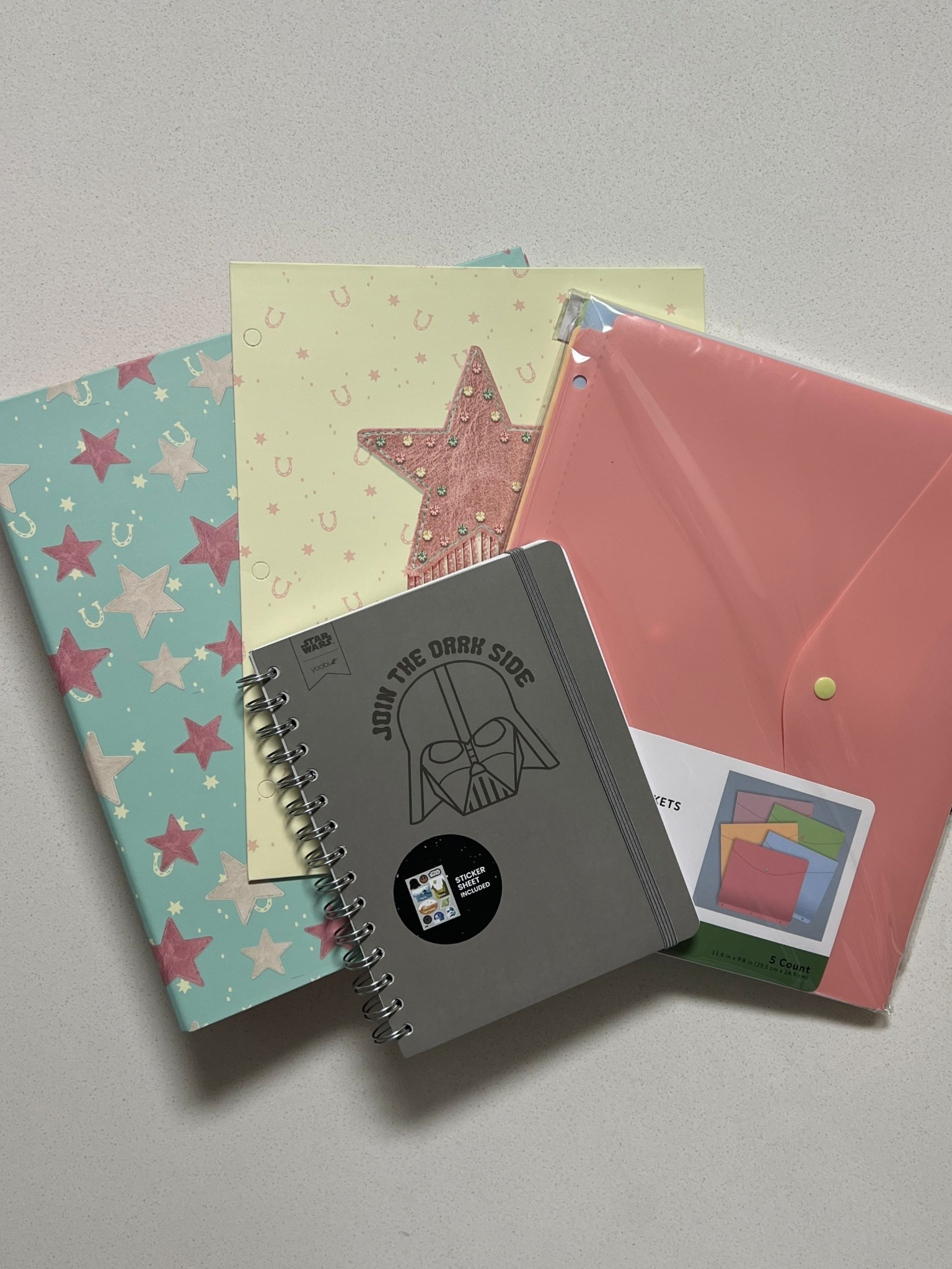 School/stationary supplies I got at Target! Two of my aesthetics went shopping

Ig: @jkyinthesky

#backtoschool #schoolsupplies #notebook #binder #organization #organizationessentials #cowgirlaesthetic #darthvader #starwars 

#LTKSeasonal #LTKFindsUnder50 #LTKFamily