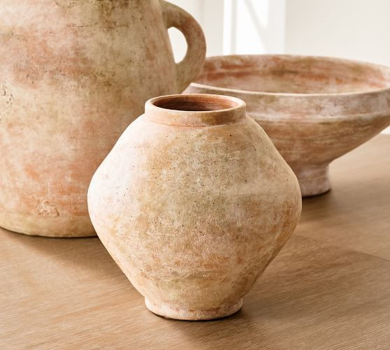 Solis Terracotta Vases | Pottery Barn (US)