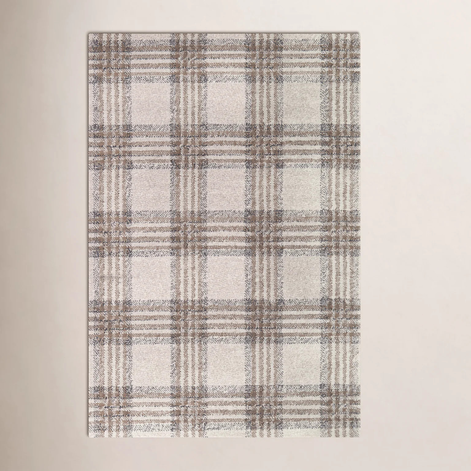 Kage Monte Brown/Gray/Black Classic Plaid Area Rug | Wayfair North America