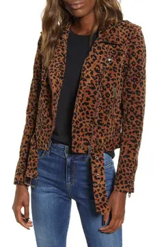 Jungle Cat Corduroy Moto Jacket | Nordstrom