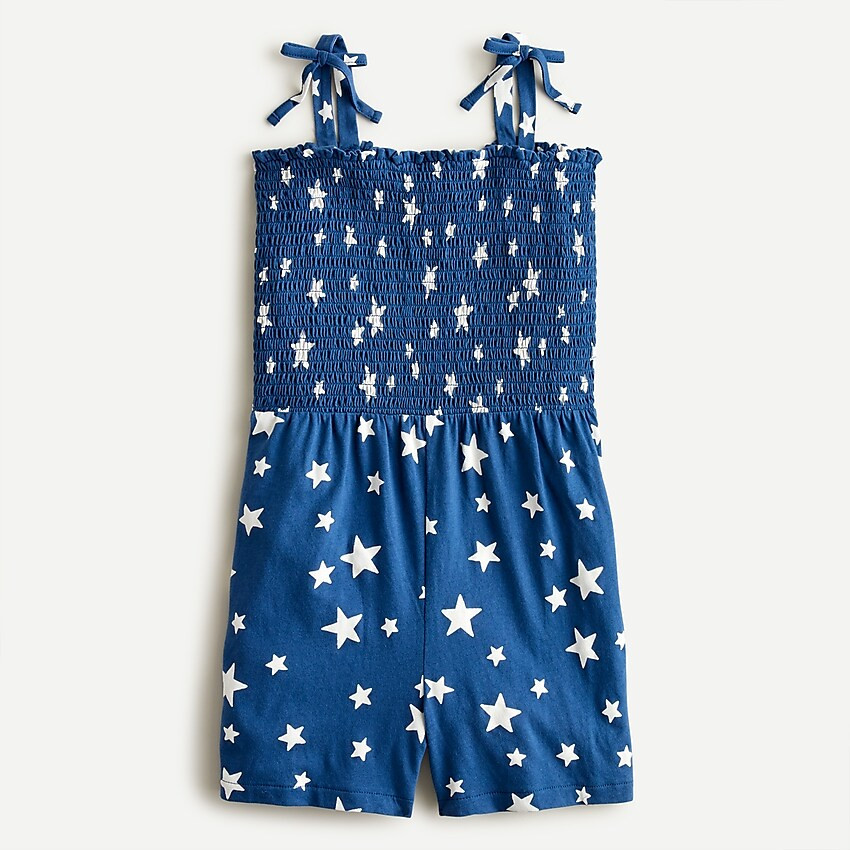 Girls' smocked-bodice romper | J. Crew US