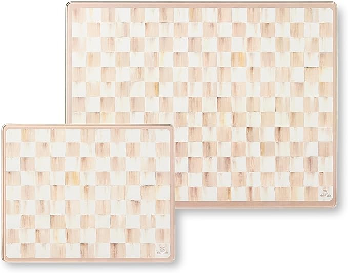 MACKENZIE-CHILDS Set of 2 Tempered Glass Cutting Boards, Countertop Cutting Boards, Brown-and-Whi... | Amazon (US)