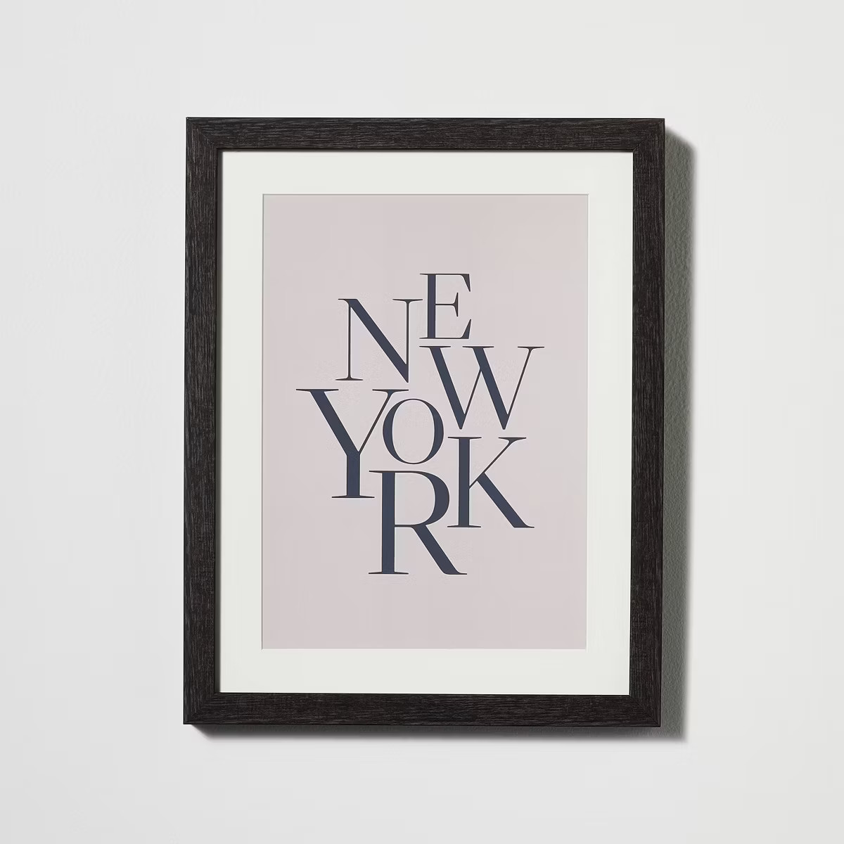 11" x 14" New York Framed Under Glass with Mat Dark Wood - Threshold™ designed with Studio McGe... | Target