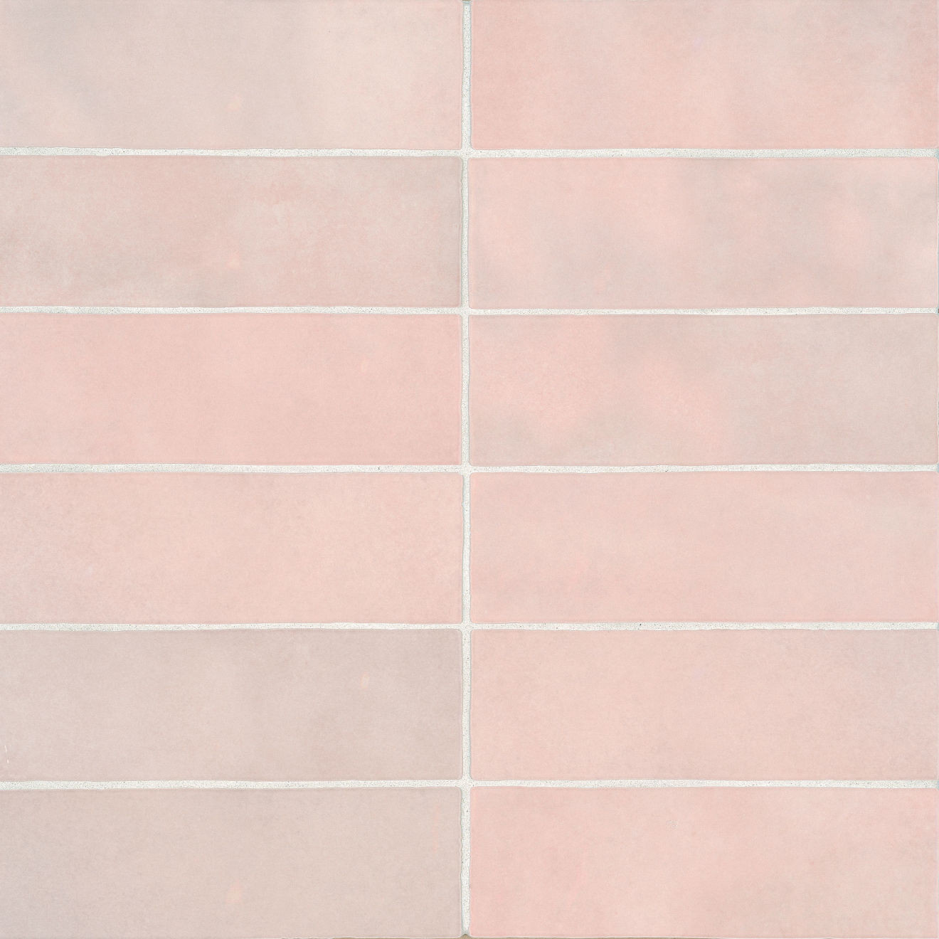 Cloé 2.5" x 8" Glossy Ceramic Tile in Pink | Bedrosians Tile and Stone