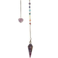 Premium Amethyst Chakra Pendulum With Instruction Booklet Divination Tool Magick Magic Witch Craft Witchcraft Pagan Wicca Wiccan Witchy | Etsy (US)