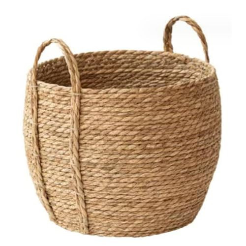 Woven Basket,Seagrass Woven Plant Pots, Woven Planter Basket, 10.2x11.8 inch Seagrass Planter Basket, Round Rattan Planter with Handle Wicker Plant Basket for Storage Laundry | Amazon (CA)