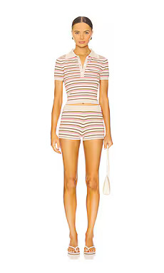 superdown Dorah Short Set in Nude Stripe from Revolve.com | Revolve Clothing (Global)