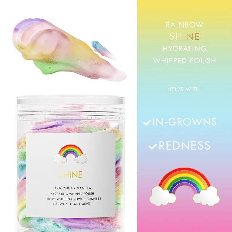 Rainbow Beauty Shine Shave Body Polish Scrub 5oz | Walmart (US)