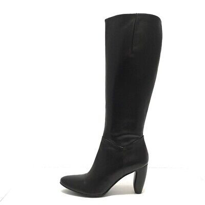 Auth theory Black Leather Womens Boots #37 1/2 #US7 | eBay US
