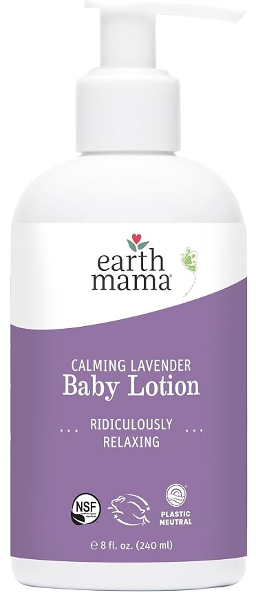 Earth Mama Calming Lavender Baby Lotion for Dry Skin, Calendula Cream for Newborn Skin Care, Orga... | Amazon (US)