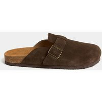 M&S Collection male Suede Corkbed Mule - 7 - Brown, Brown,Stone | Marks & Spencer (UK)