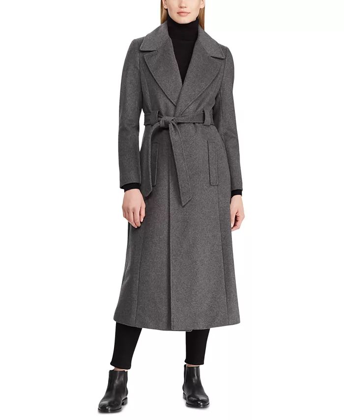 Lauren Ralph Lauren Women's Belted Wrap Coat & Reviews - Coats & Jackets - Women - Macy's | Macys (US)