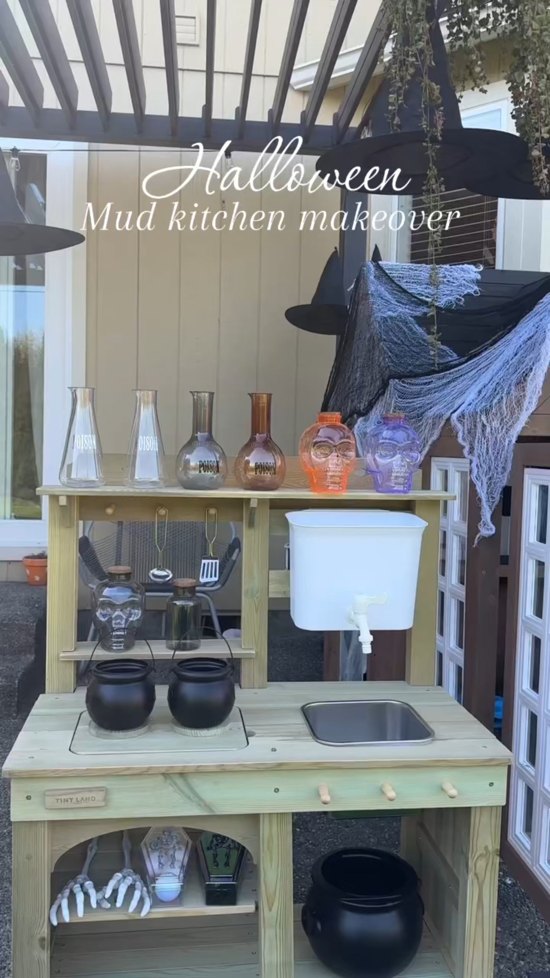 Our mud kitchen got a witchy upgrade for Halloween! 

Bring on the potion making sensory play! 

#LTKKids #LTKSeasonal #LTKHalloween