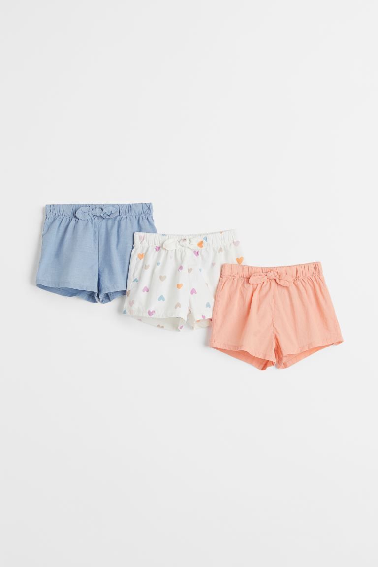 3-pack Cotton Shorts | H&M (US + CA)