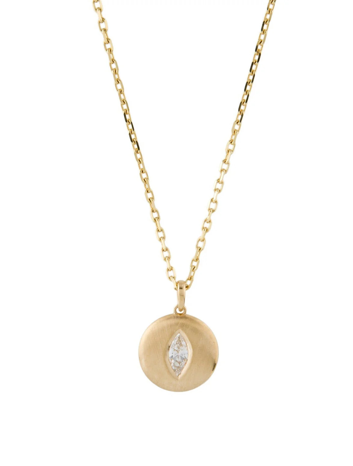 18K Diamond Solitaire Pendant Necklace | The RealReal