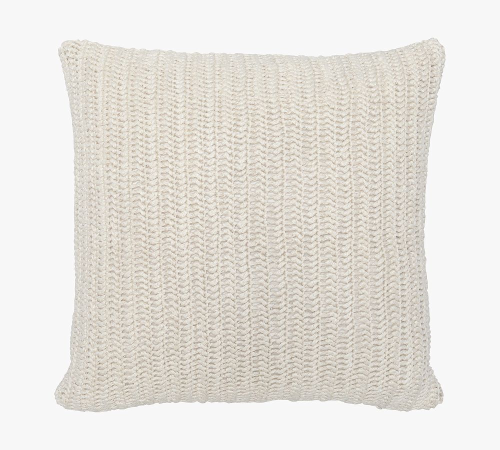 Olan Handknit Pillow Cover | Pottery Barn (US)